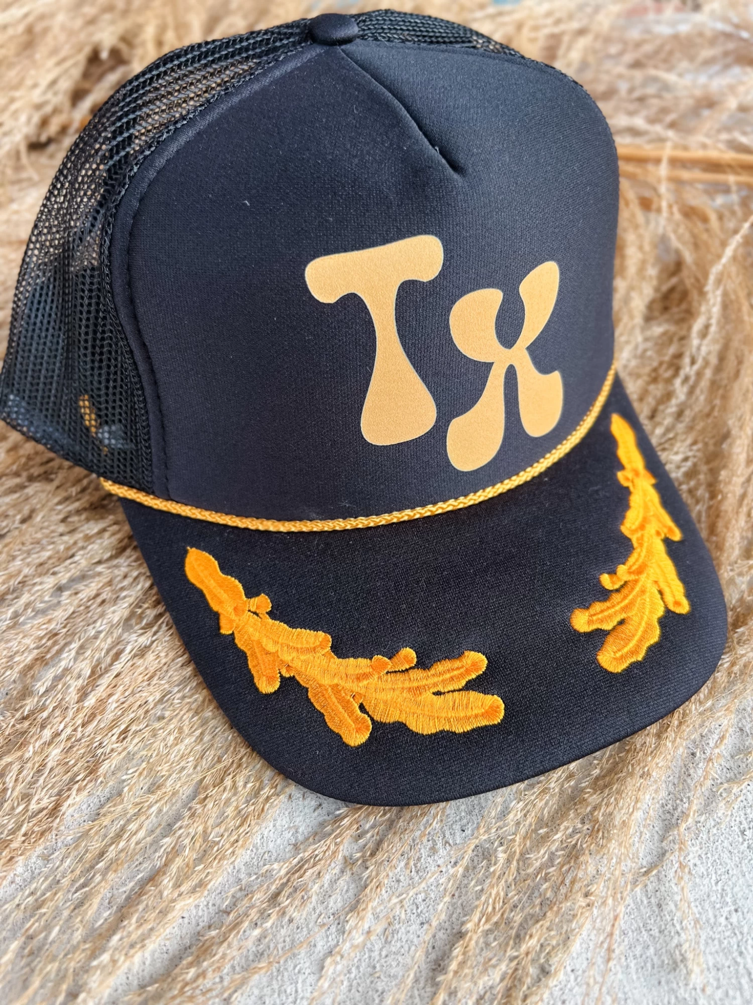 Retro TX Gold Leaf Hat 2 Retro TX Gold Leaf Hat - Image 2