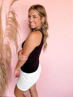 What's My Reason Ribbed Tank Top- Black -Fashion Clothing Store 80e5e840afe6441a99d67fdc895c8b5e