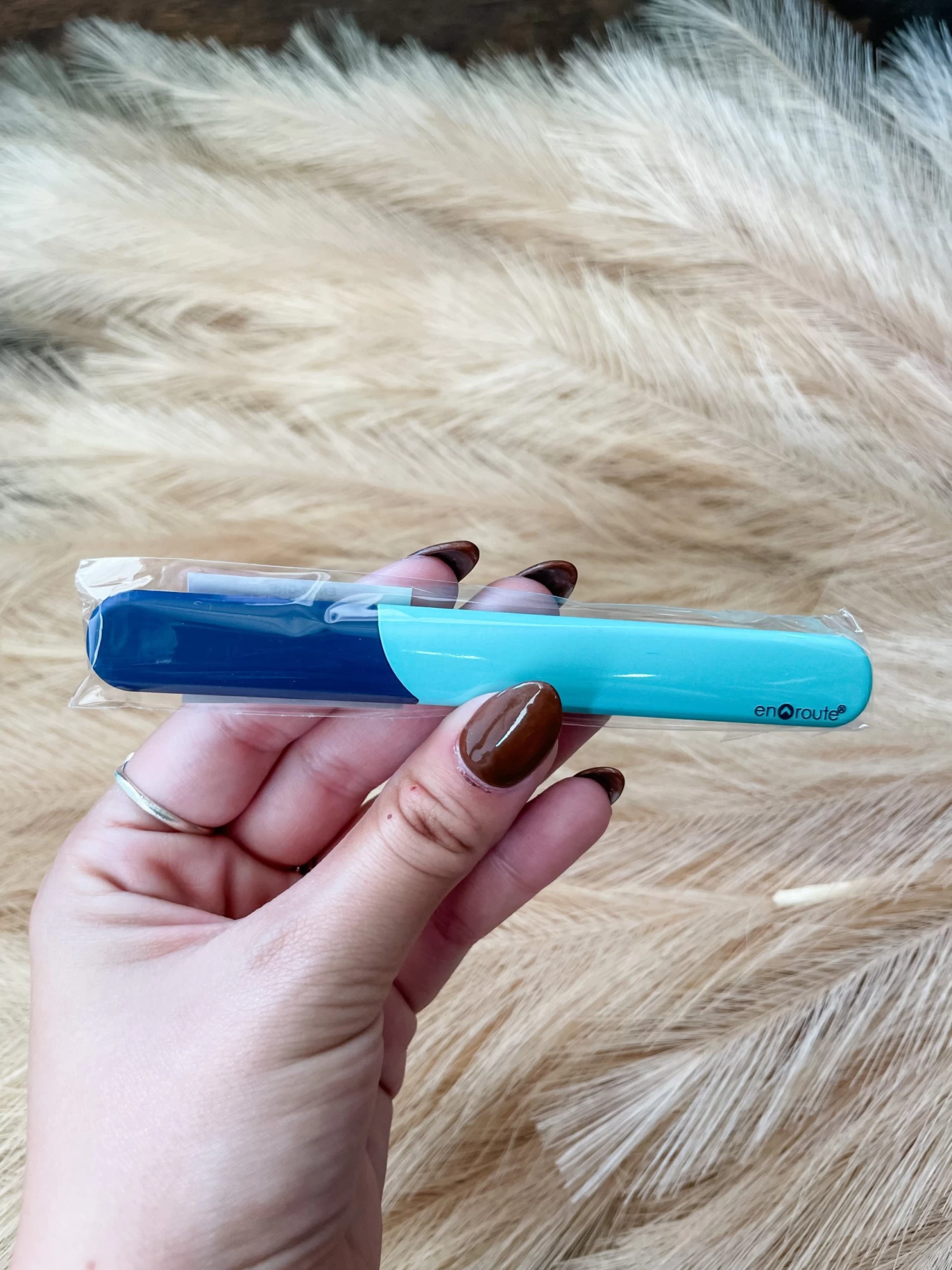 Glass Nail File- Blue 1 Glass Nail File- Blue
