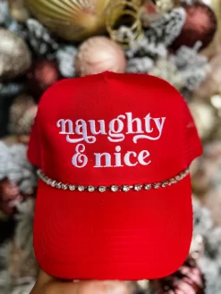 Naughty & Nice Rhinestone Cap -Fashion Clothing Store 81f15189406109f21fcadc54cd37995a scaled