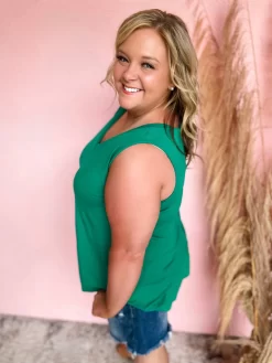 Good Days Ahead Hi Low Tank- Green -Fashion Clothing Store 8267406020f1bb31ea1d18861449d1a5 scaled