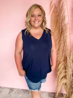 Good Days Ahead Hi Low Tank- Navy 7 Good Days Ahead Hi Low Tank- Navy -Fashion Clothing Store 837bc60fae2481326cac4e8a8b6e694d scaled