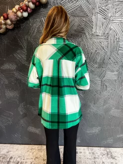Till We Meet Again Plaid Fleece Shacket- Green -Fashion Clothing Store 837e4df7ccf66b1ac2e65e8aa81005ad scaled