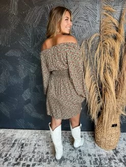 Tori Ditsy Floral Round Neck Dress -Fashion Clothing Store 8697c40ac839ca73528abdb523f57bac