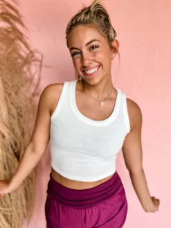 Exploring Options Tank Top- Ivory