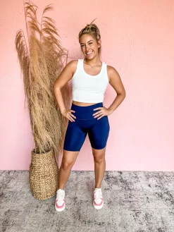 Stopped By Biker Shorts- Navy -Fashion Clothing Store 889774c843a7b5fd3bf65630bb18e990 scaled