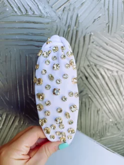 Callie Crystal Headband- White -Fashion Clothing Store 92ca4e6db3256a6be7b04293e8f67b50 scaled
