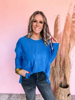 Autumn Skies Fleece Knit Top- Ocean -Fashion Clothing Store 9483042c09040f1afae005d1fb95f9de scaled