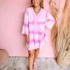 Just As Pink Cotton Gauze Dress