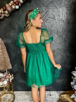Evergreen Puff Sleeve Organza Dress 7 Evergreen Puff Sleeve Organza Dress -Fashion Clothing Store 957d1d166209ebbc57367b87579940ff scaled