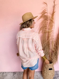 Just Keeps Going Striped Shirt- Orange -Fashion Clothing Store 99cf8258fade71e276e2cce9107f4393 scaled