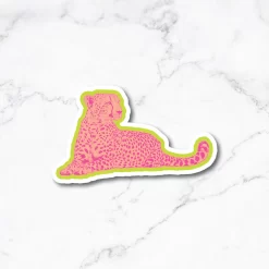 Neon Cheetah Sticker