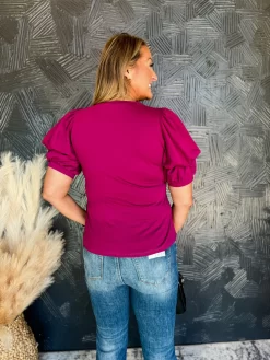 Beyond Today Half Bubble Sleeve Top -Fashion Clothing Store IMG 5261 Original scaled