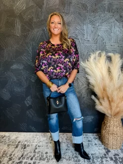 Caught Me Staring Satin Top