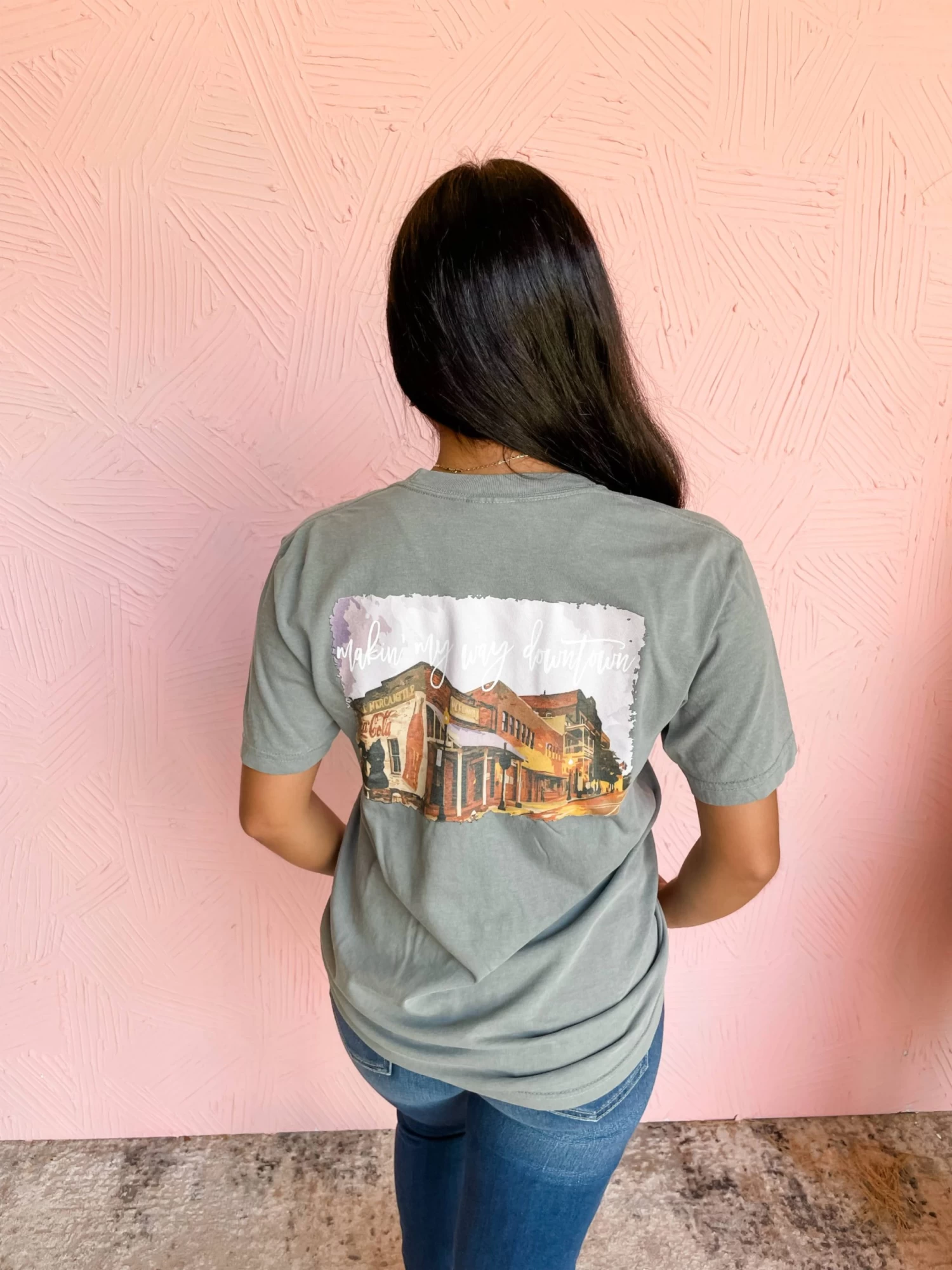 Makin' My Way Downtown-S/S-Grey 4 Makin' My Way Downtown-S/S-Grey - Image 4