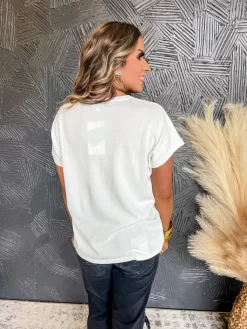 Common Ground V Neck Dolman Top- Ivory 7 Common Ground V Neck Dolman Top- Ivory -Fashion Clothing Store IMG 8105 scaled