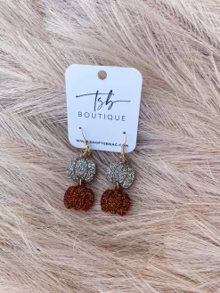 Pumpkin Stack Dangle Earrings