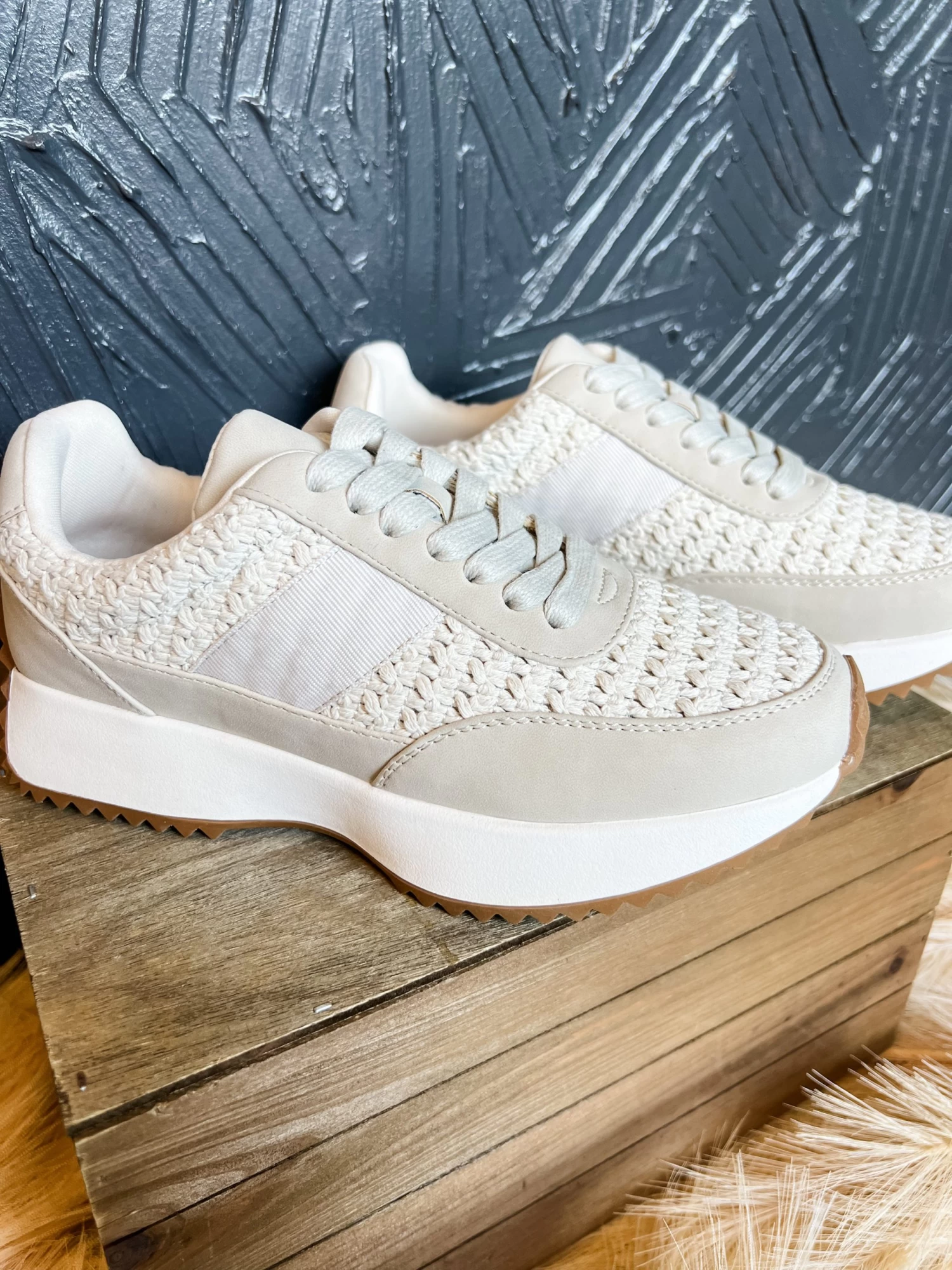 *STEVE MADDEN* Bettie Sneakers- Natural 2 *STEVE MADDEN* Bettie Sneakers- Natural - Image 2