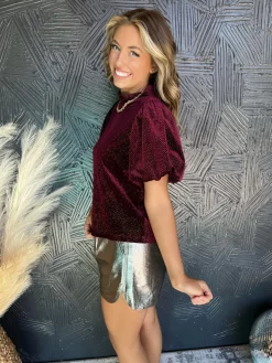 Wine Night Velvet Glitter Puff Sleeve Top 15 Wine Night Velvet Glitter Puff Sleeve Top -Fashion Clothing Store af80ba3570b854bf4f25e67cb3499ec8 scaled