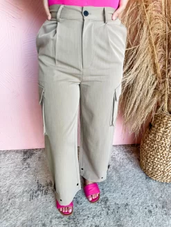 Coming Back Pants- Taupe