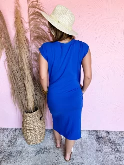 Royal Blue Cap Sleeve Midi Dress -Fashion Clothing Store b253b74f858fbe8dd5b14e51d5b0a2f0 scaled