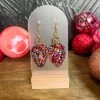 Sorbet/Gold-Christmas Bulb Dangle Earrings