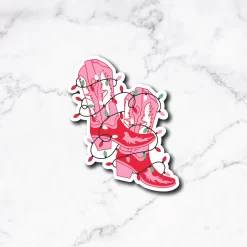 Light Up Cowgirl Boots Sticker