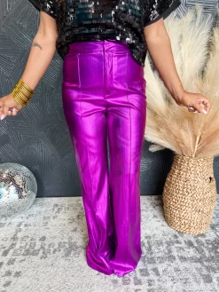 Speak Out Loud Metallic Pants