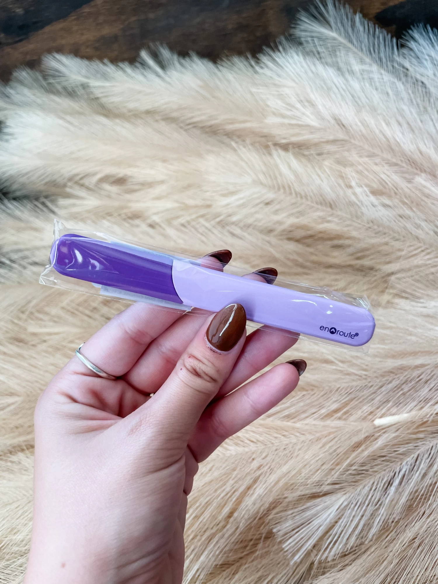 Glass Nail File- Purple 1 Glass Nail File- Purple