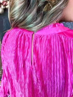 Change The Game Glossy Frill Neck Top -Fashion Clothing Store c0e55b2c3298233e642b6e60a4704f60