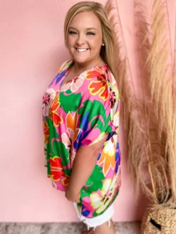 Catching A Flight Floral Top- Hot Pink 8 Catching A Flight Floral Top- Hot Pink -Fashion Clothing Store c14695041ac79dfa632e20ef7694f86b scaled