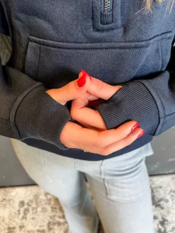 Jet Setting Cropped Hoodie Jacket- Navy -Fashion Clothing Store cca384b1d2c545d09a25fa4e5127f025 scaled