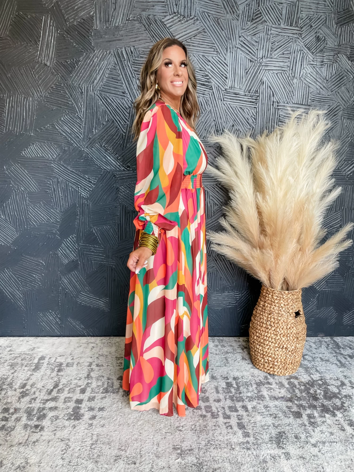 Charming Ways Abstract Maxi Dress 4 Charming Ways Abstract Maxi Dress - Image 4
