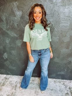 Rock N Roll Soul- Olive -Fashion Clothing Store cf7e2d3f7a44f5705829e6e6f76a7df1