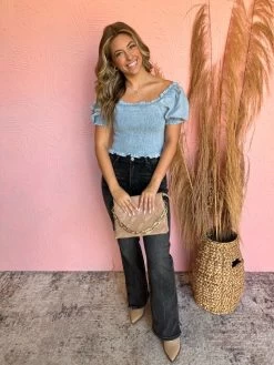 All In Good Times Smocked Top -Fashion Clothing Store d121f257fad1e8083c4889333167bc49