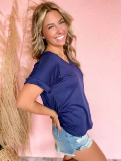 Navy Pocket Detailed Knit Top -Fashion Clothing Store d22bd145bc32b5c5303c0e5f4c5d3181 scaled