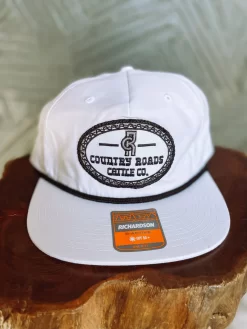 CRCC Flat Bill Cap- White