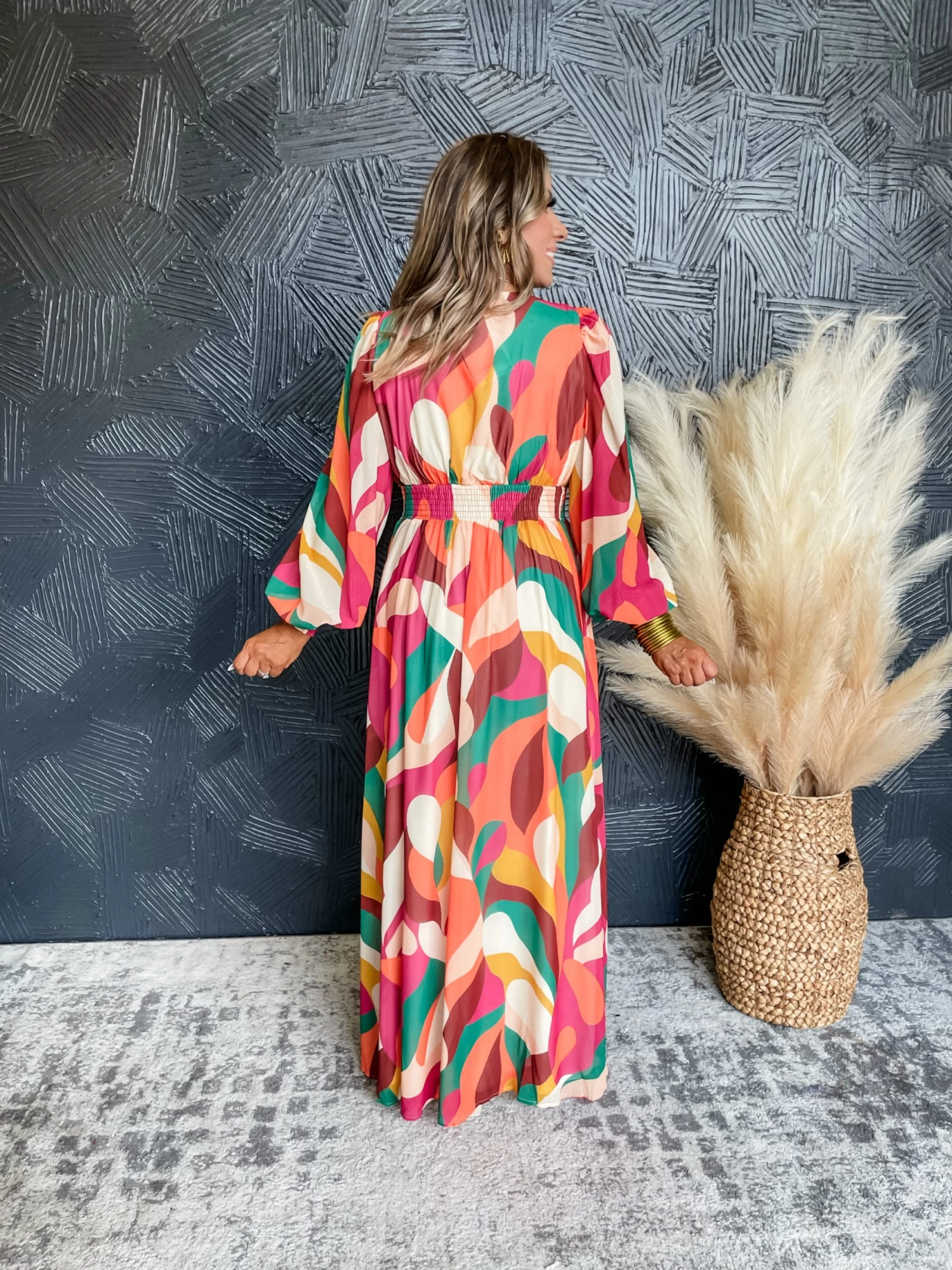 Charming Ways Abstract Maxi Dress 3 Charming Ways Abstract Maxi Dress - Image 3