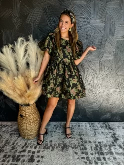 Bringing Art To Life Jacquard Puff Sleeve Dress -Fashion Clothing Store da1cb122c454e41422e2397b20f1d4a1 scaled