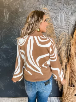 Caramel Coffee Drizzle Mock Neck Sweater -Fashion Clothing Store dd26c2e4b5aa172207340d7ce2ba5644 scaled