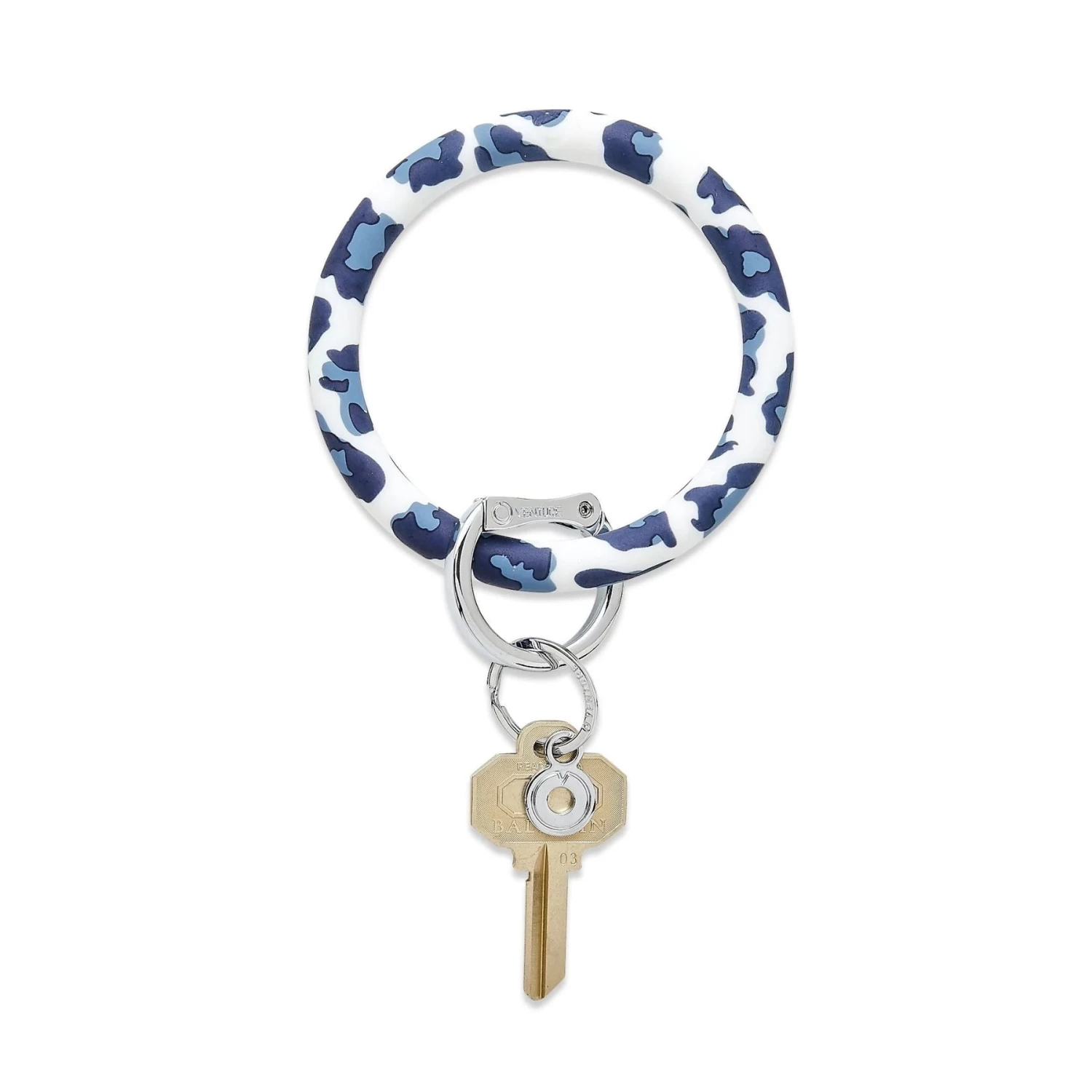 Navy Leopard Collection Key Ring 1 Navy Leopard Collection Key Ring