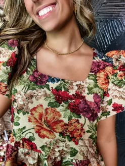 Floral Elegance Jacquard Mini Dress 7 Floral Elegance Jacquard Mini Dress -Fashion Clothing Store e05cf4e290fea94567536285be4292d4 scaled