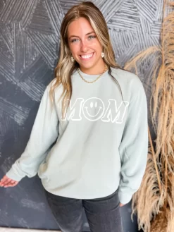 Happy Mom Puff Sweatshirt