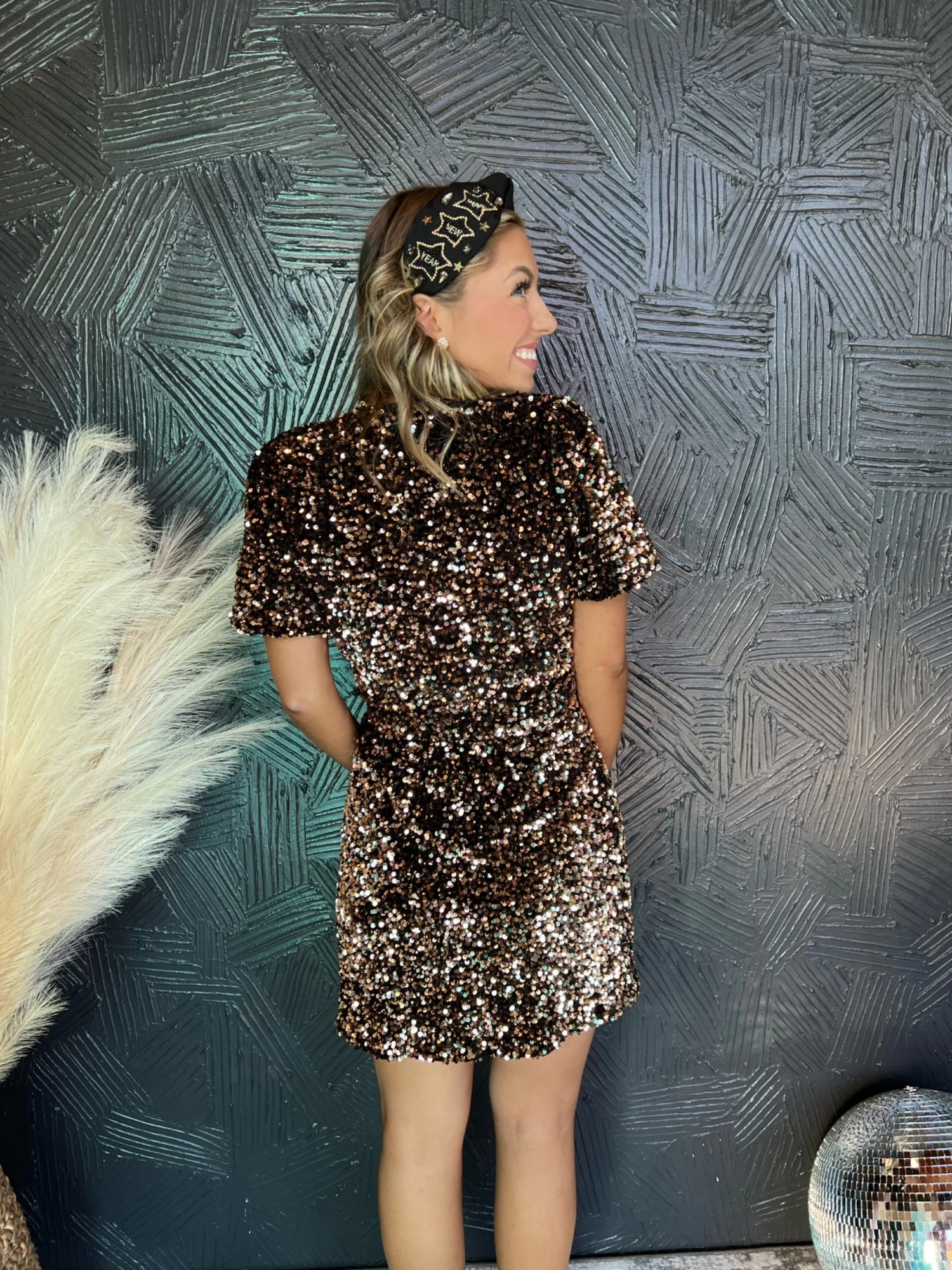 Shooting My Shot Sequin Wrap Dress 6 Shooting My Shot Sequin Wrap Dress - Image 6