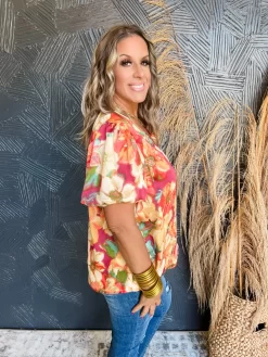 From The Moment Floral Puff Sleeve Top -Fashion Clothing Store e5e3a2702df74ee368933cfa1a2639a7 scaled