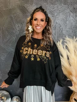 Cheers Gold Sequin French Terry Top -Fashion Clothing Store eb27a01a28a00f76369cddee15bb03e9 scaled