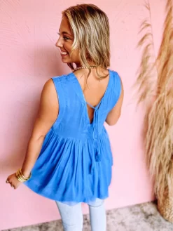 Blue Skies Embroidered Babydoll Top -Fashion Clothing Store ed10963e0dee6923d70e76ec196b090a scaled