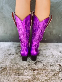 Amaya Metallic Purple Cowboy Boot -Fashion Clothing Store edec405758afb575b0ca92b10631f20e scaled