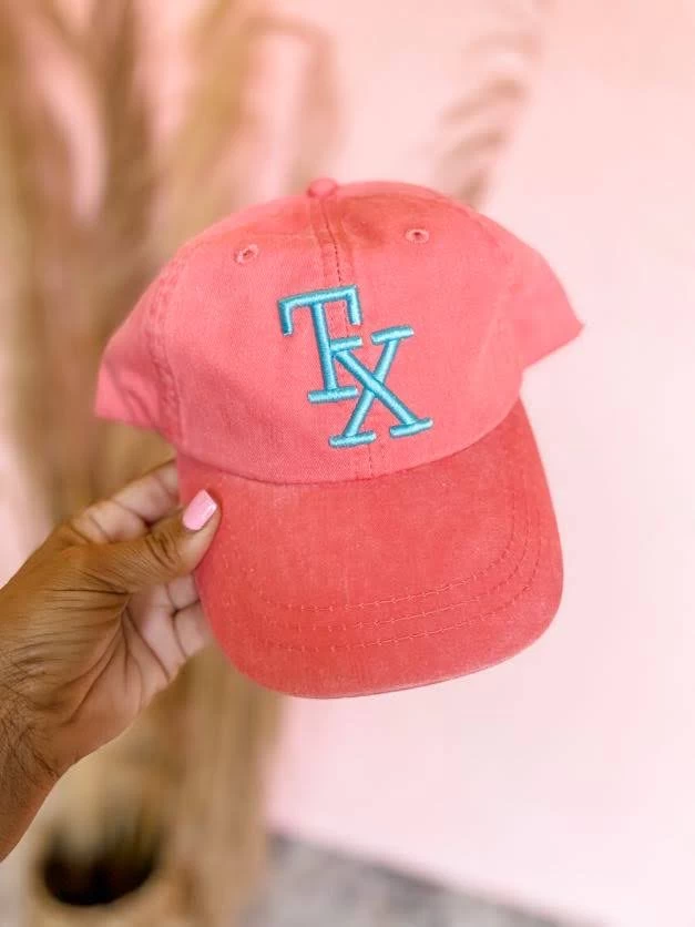 TX Stacked Puff Cap- Coral 1 TX Stacked Puff Cap- Coral