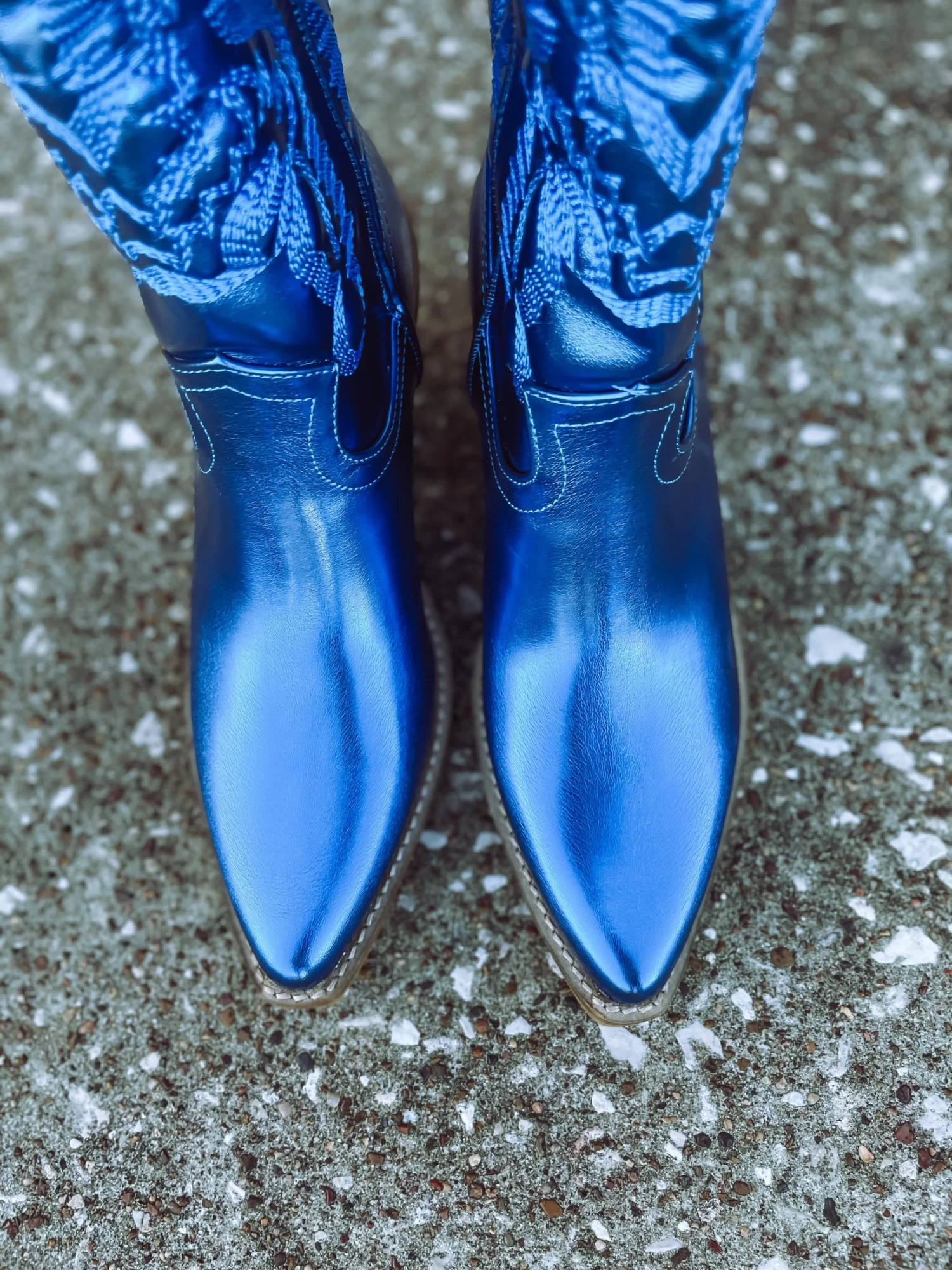 Adela Western Boot- Blue 6 Adela Western Boot- Blue - Image 6